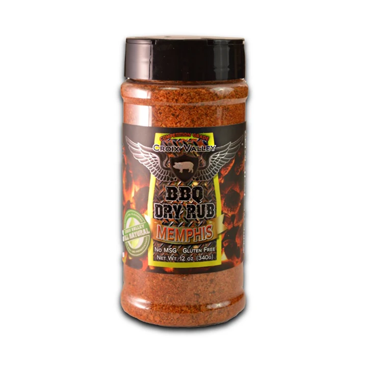 Croix Valley Memphis BBQ Dry Rub 12 Oz 3 Croix Valley Memphis BBQ Dry Rub 12 Oz