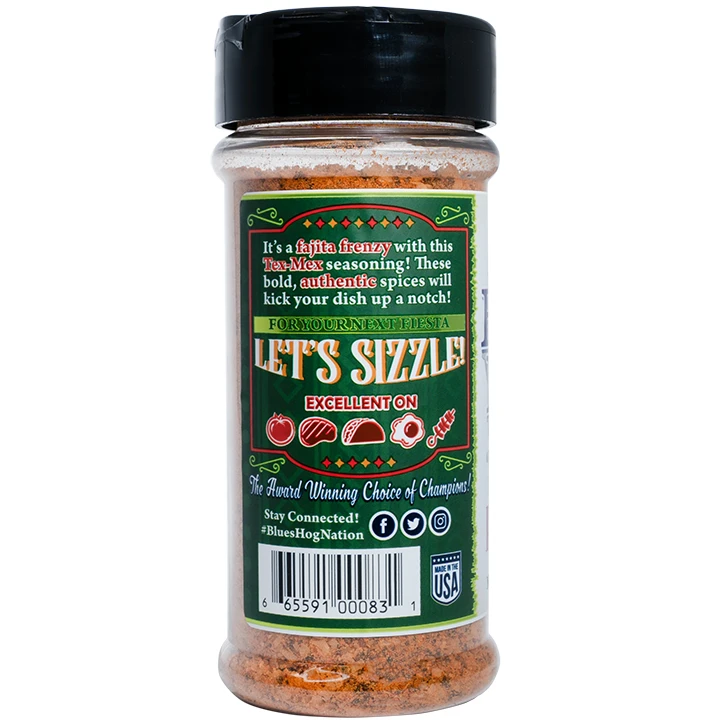 Blues Hog Ritas & Fajitas Seasoning 6.5 Oz 5 Blues Hog Ritas & Fajitas Seasoning 6.5 Oz - Afbeelding 3