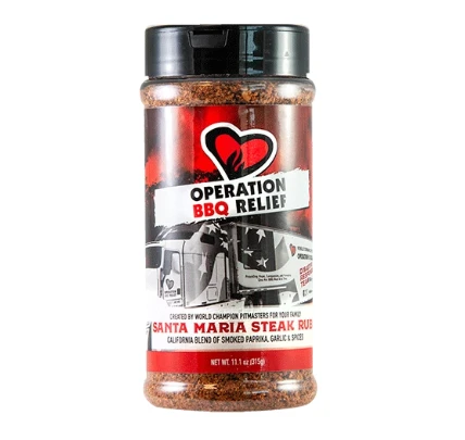 Operation BBQ Relief Santa Maria Steak Rub 11.1 Oz 3 Operation BBQ Relief Santa Maria Steak Rub 11.1 Oz