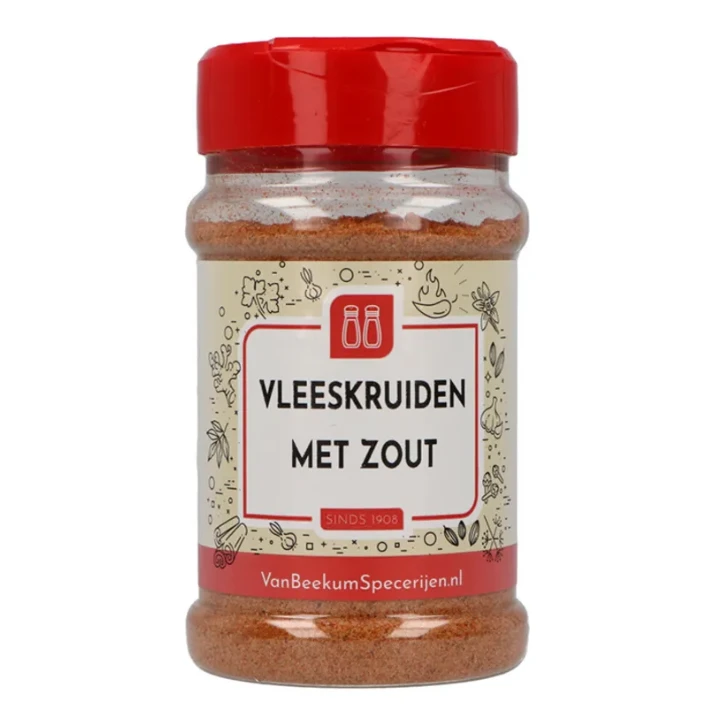 Van Beekum Vleeskruiden Met Zout 230 Gram 3 Van Beekum Vleeskruiden Met Zout 230 Gram