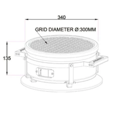 Yakiniku Ronde Shichirin Teppanyaki- & Hibachi Grill -Barbecue Gereedschap image 116