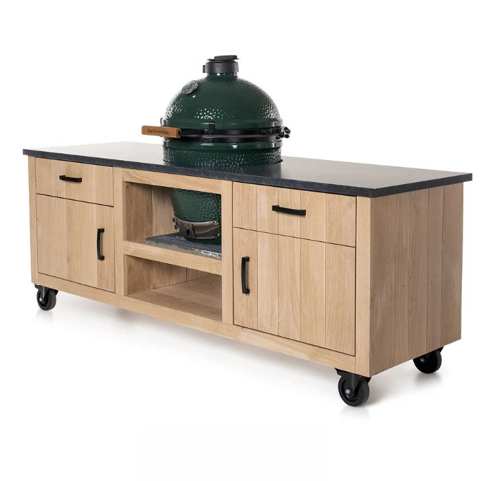 Eiken Tafel Classic Long II Big Green Egg Medium & Large 4 Eiken Tafel Classic Long II Big Green Egg Medium & Large - Afbeelding 2