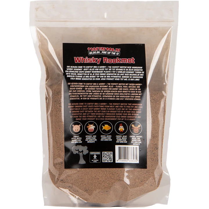 Vuur&Rook Rookmot Whisky 1,5 Kg 4 Vuur&Rook Rookmot Whisky 1,5 Kg - Afbeelding 2