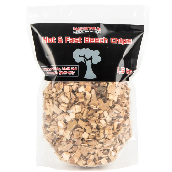 Vuur&Rook Hot&Fast Beuken Chips 1,5 Kg 3 Vuur&Rook Hot&Fast Beuken Chips 1,5 Kg
