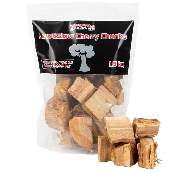 Vuur&Rook Low&Slow Kersen Chunks 1,5 Kg 3 Vuur&Rook Low&Slow Kersen Chunks 1,5 Kg