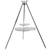 Cookking Driepoot Met Dubbel RVS Rooster 180 Cm 2 Cookking Driepoot Met Dubbel RVS Rooster 180 Cm -Barbecue Gereedschap image 897