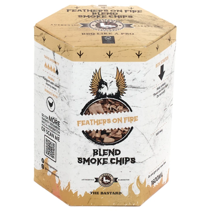Smokey Goodness Feathers On Fire Smoke Chips Blend Apple, Cherry, Hickory & Oak 1600 Ml 3 Smokey Goodness Feathers On Fire Smoke Chips Blend Apple, Cherry, Hickory & Oak 1600 Ml